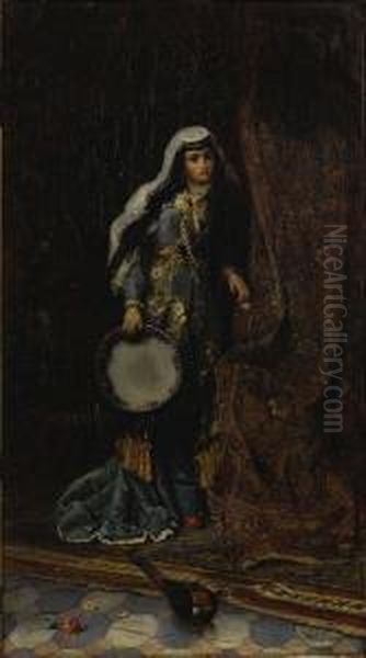 Harem Girl Oil Painting by Ferencz, Franz Eisenhut