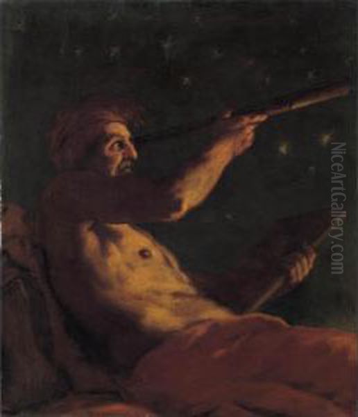 Allegoria Dell'astronomia; Allegoria Della Geometria Oil Painting by Johann Eismann