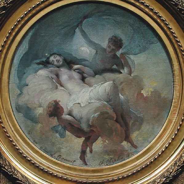 Allegory of the Night, 1874 Oil Painting by Charles Chaplin