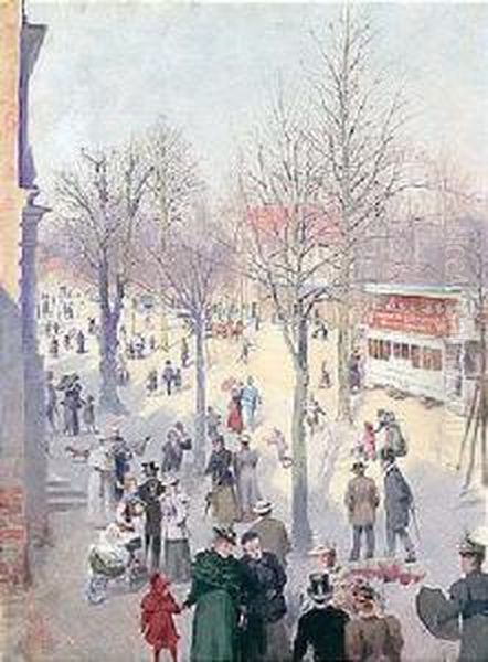 Paris Oil Painting by H. Knut Ekwall