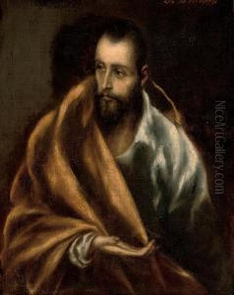 Saint James The Greater Oil Painting by El Greco (Domenikos Theotokopoulos)