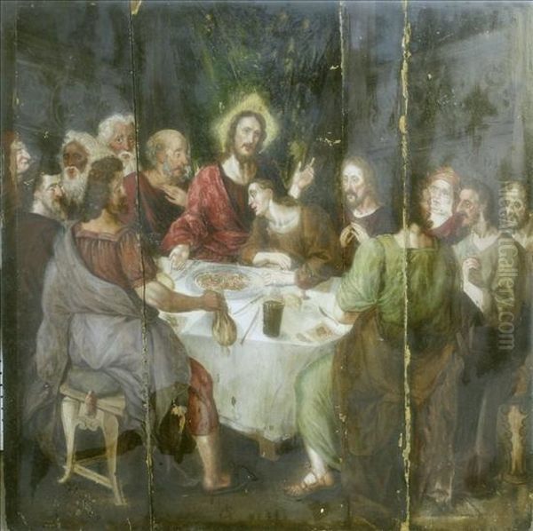 The Last Supper Oil Painting by El Greco (Domenikos Theotokopoulos)