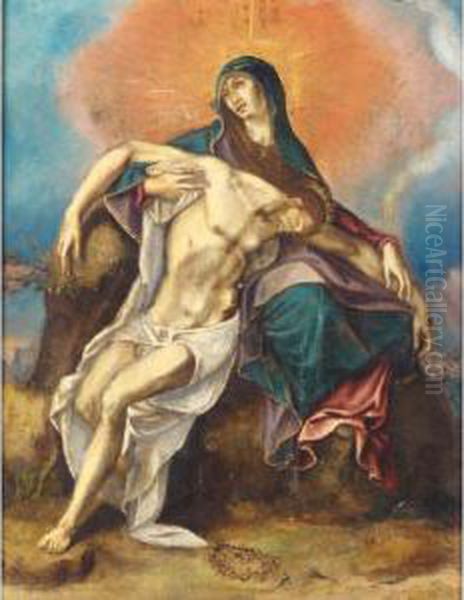 The Pieta Oil Painting by El Greco (Domenikos Theotokopoulos)