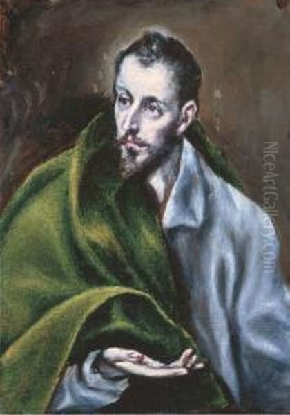 Santiago El Mayor Oil Painting by El Greco (Domenikos Theotokopoulos)