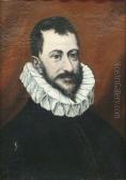 Portrait Of A Gentleman In A White Ruff Oil Painting by El Greco (Domenikos Theotokopoulos)