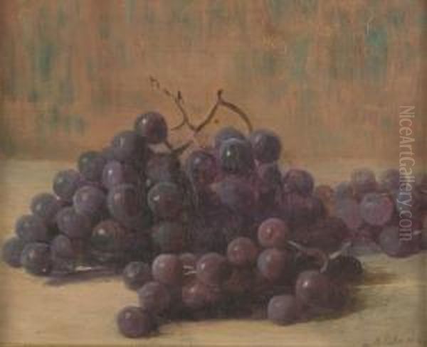 Still Life With Grapes by Lemuel D. Eldred