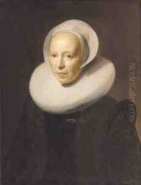 Portrait Of A Lady, Half-length Oil Painting by Nicolaes (Pickenoy) Eliasz