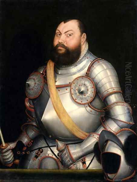 Elector Johann Friedrich the Magnanimous (1503-54) Elector of Saxony, 1578 Oil Painting by Lucas The Younger Cranach