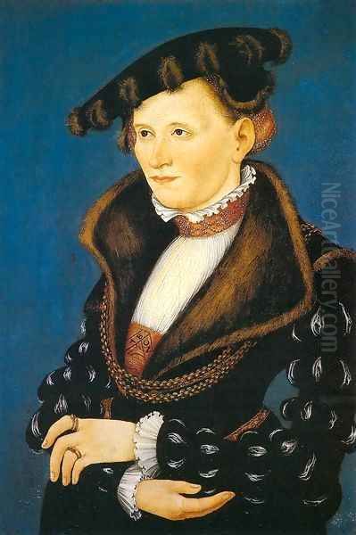 Portrait of a Woman 2 Oil Painting by Lucas The Younger Cranach