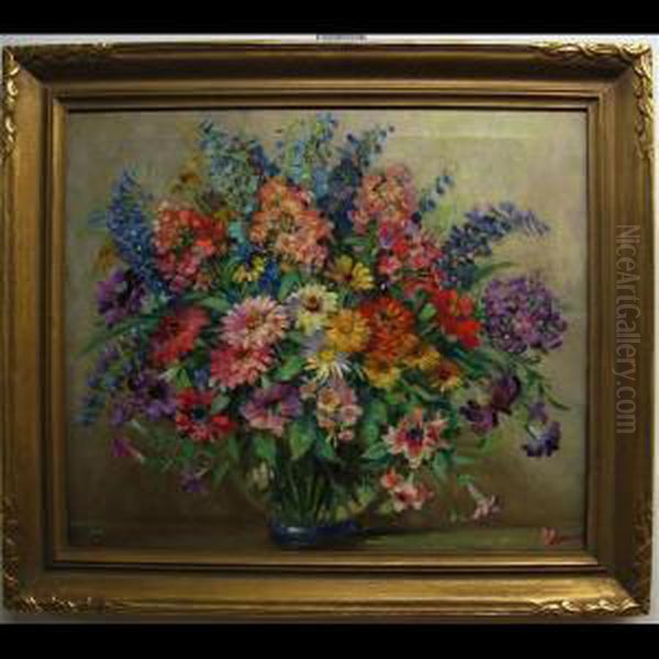 Mixed Bouquet Oil Painting by Emily Louise Orr Elliott