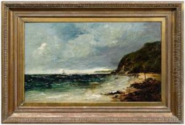 After The Storm...flamborough Oil Painting by Edwin Ellis