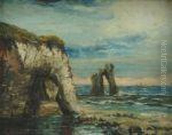 Freshwater, Isle Ofwight Oil Painting by Edwin Ellis