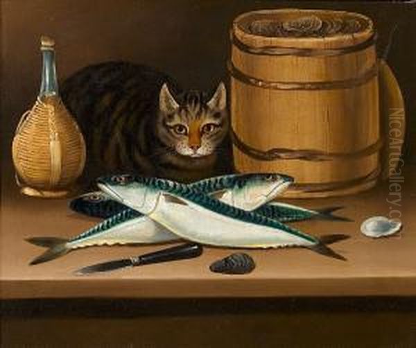 Fish For Dinner Oil Painting by Stephen Elmer