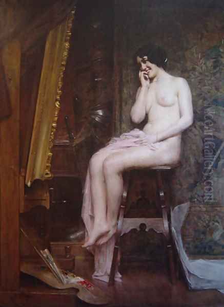 Nude woman Oil Painting by Leon Francois Comerre