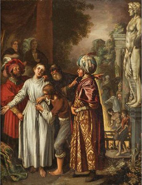 Martyrdom Of Saint Lawrence Oil Painting by Adam Elsheimer