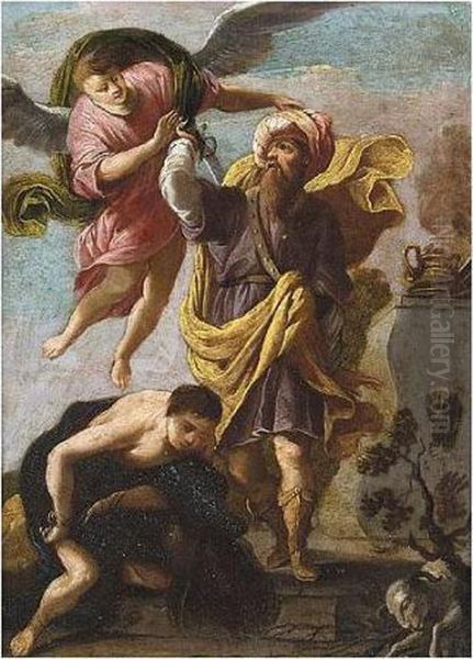 The Sacrifice Of Isaac Oil Painting by Adam Elsheimer