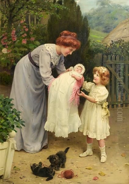 Do Be Careful Oil Painting by Arthur John Elsley