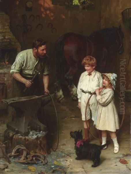 As Good As Ever Oil Painting by Arthur John Elsley