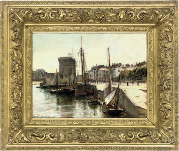 Sunshine At La Rochelle Oil Painting by Frank Lewis Emanuel