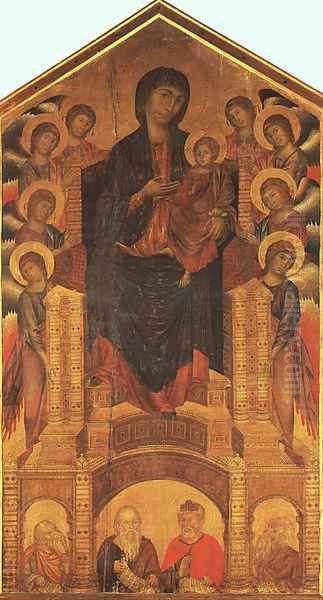 Maesta 1280-85 Oil Painting by (Cenni Di Peppi) Cimabue