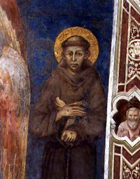 St. Francis Oil Painting by (Cenni Di Peppi) Cimabue