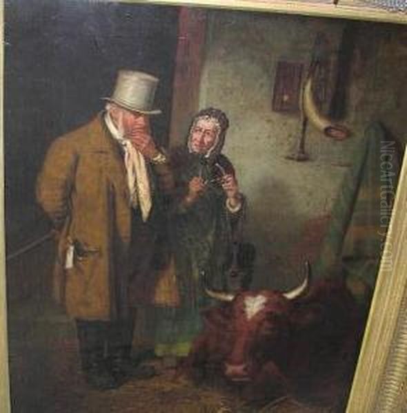 The Cow Doctor Oil Painting by Henry Hetherington Emmerson