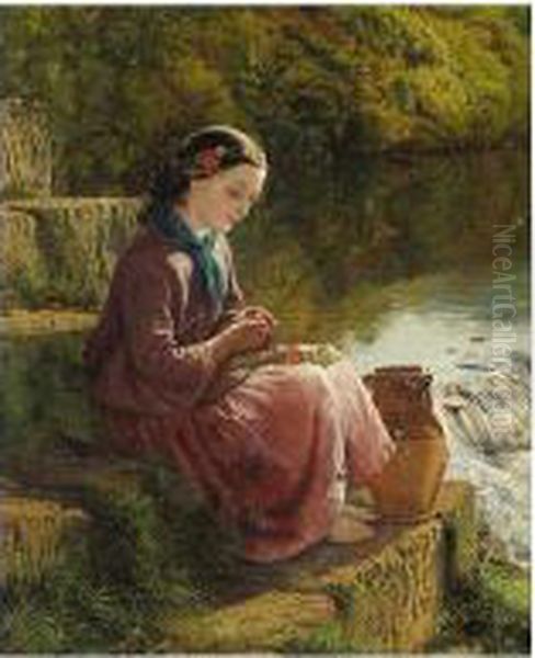 The Maid Of Derwent Oil Painting by Henry Hetherington Emmerson