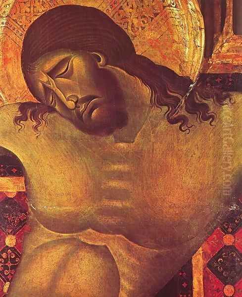 Crucifix (detail) 3 Oil Painting by (Cenni Di Peppi) Cimabue