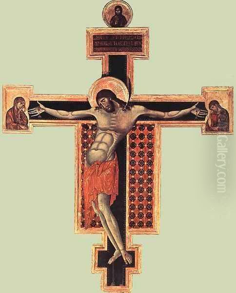 Crucifix Oil Painting by (Cenni Di Peppi) Cimabue