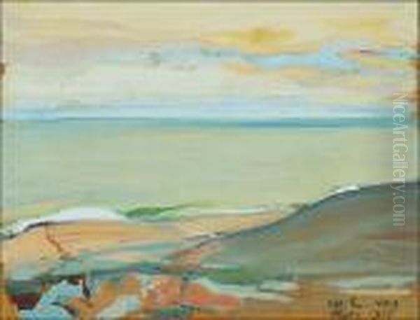 View Towards The Ocean Oil Painting by Magnus Enckell