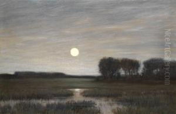 Landschaft Im Mondschein Oil Painting by Am Hans Ende