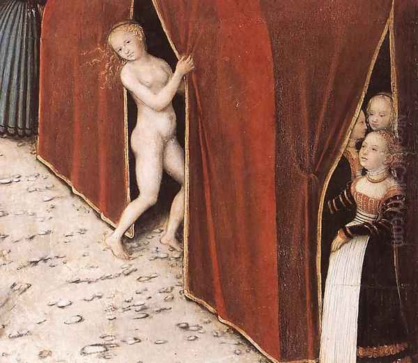 The Fountain of Youth (detail 4) 1546 Oil Painting by Lucas The Elder Cranach