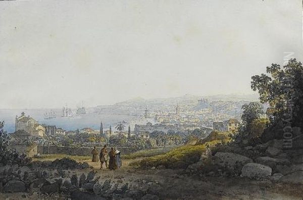 Funchal, Madeira Oil Painting by Thomas Ender