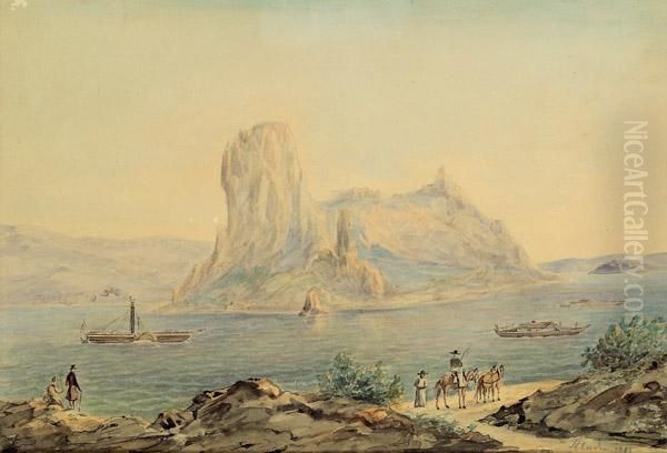 Theben Bei Pressburg Oil Painting by Thomas Ender