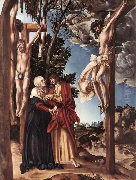 Crucifixion 1503 Oil Painting by Lucas The Elder Cranach