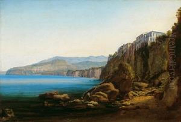 Veduta Di Sorrento Oil Painting by Thomas Ender