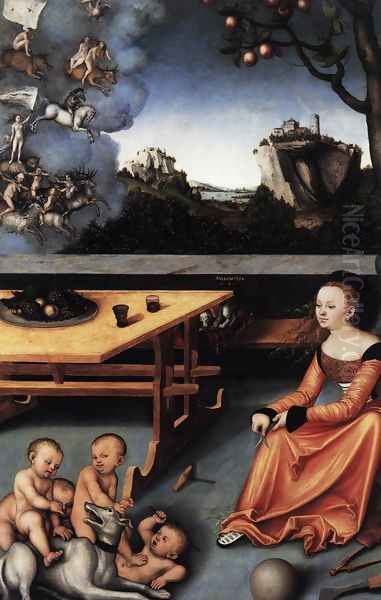 An Allegory of Melancholy 1528 Oil Painting by Lucas The Elder Cranach