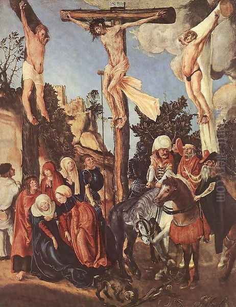 The Crucifixion 1500-03 Oil Painting by Lucas The Elder Cranach