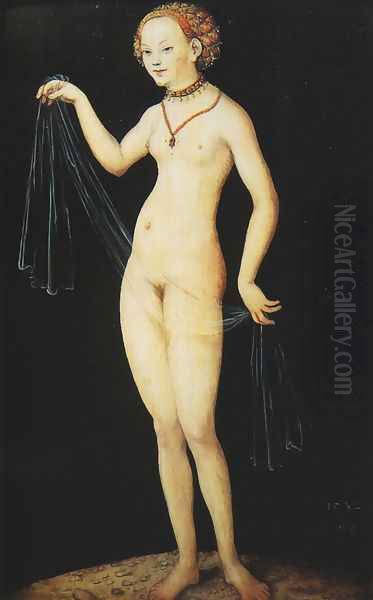 Venus Oil Painting by Lucas The Elder Cranach