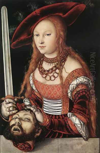 Judith with the Head of Holofernes c. 1530 Oil Painting by Lucas The Elder Cranach