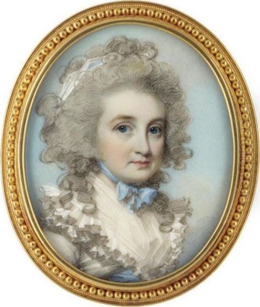 Portrait Of A Lady Oil Painting by George Engleheart