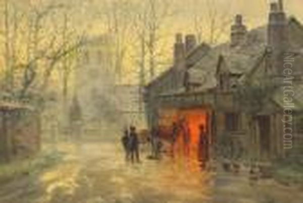 The Blacksmith Oil Painting by Frank F. English