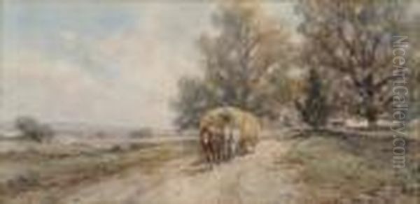 The Hay Wagon Oil Painting by Frank F. English