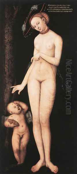 Venus and Cupid 1531 Oil Painting by Lucas The Elder Cranach