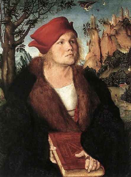 Portrait Of Dr Johannes Cuspinian Oil Painting by Lucas The Elder Cranach