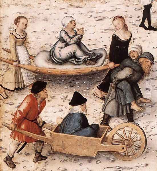 The Fountain of Youth (detail 2) 1546 Oil Painting by Lucas The Elder Cranach