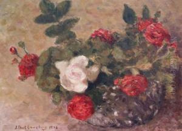 Roses Oil Painting by Joseph Eliot Enneking