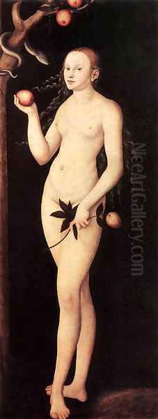 Adam and Eve 1531 3 Oil Painting by Lucas The Elder Cranach