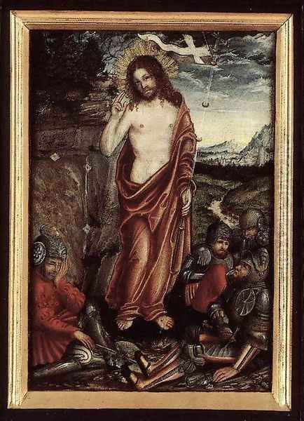 Central panel 2 Oil Painting by Lucas The Elder Cranach