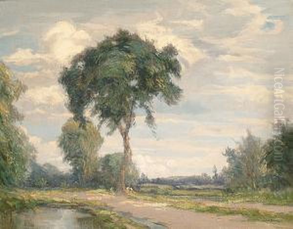 Summer Landscape by Augustus William Enness